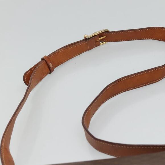 CELINE Macadam Canvas Shoulder Bag Pvc Brown Gold - Picture 8 of 12